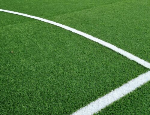 rund 8.200 qm Kunstrasen Edel Twinblade im Lukas Podolski Sportpark Bergheim in KW 33-34/2022